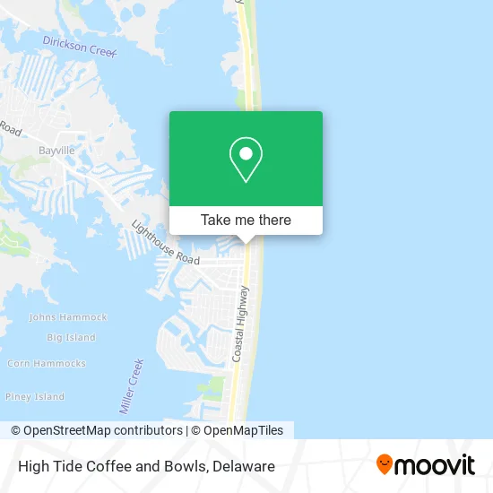 High Tide Coffee and Bowls map