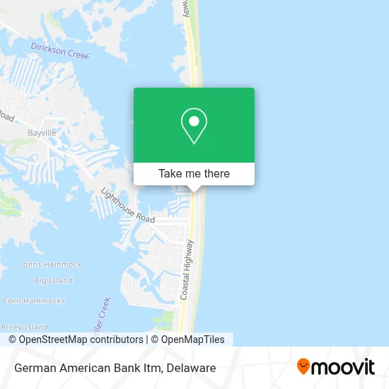 German American Bank Itm map