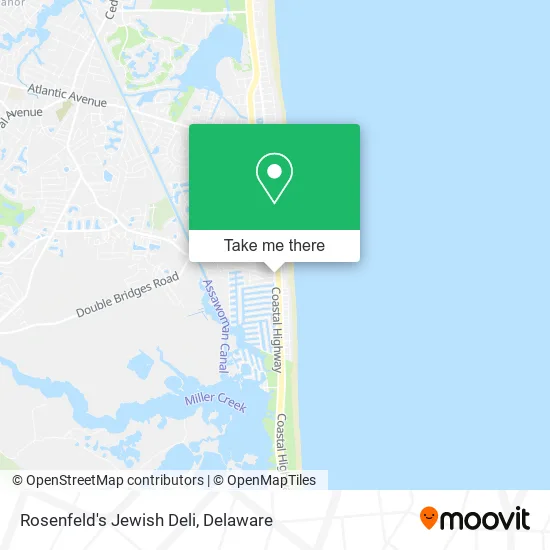 Rosenfeld's Jewish Deli map