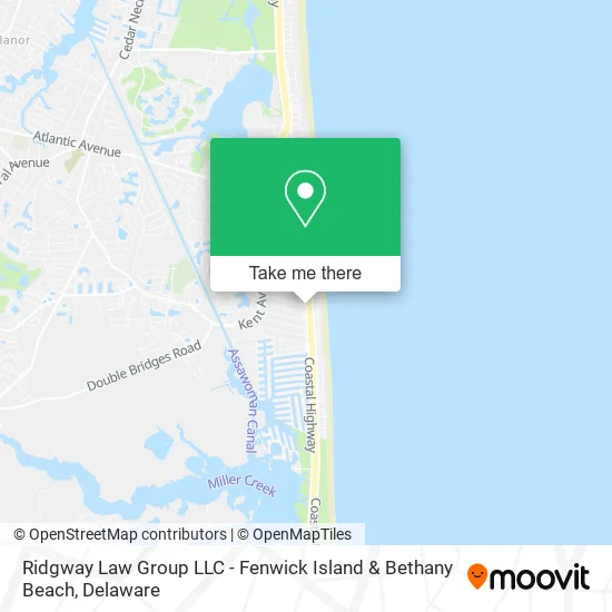 Ridgway Law Group LLC - Fenwick Island & Bethany Beach map
