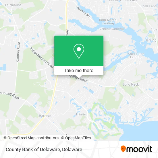 County Bank of Delaware map