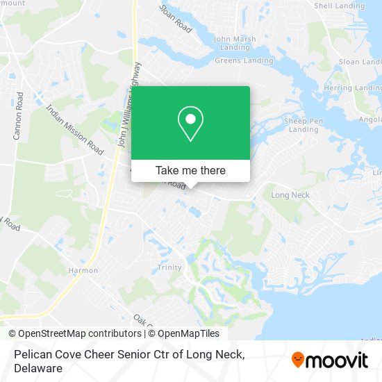 Pelican Cove Cheer Senior Ctr of Long Neck map