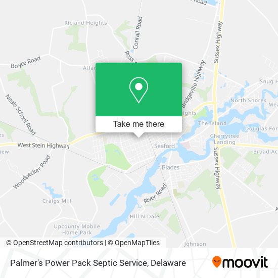 Mapa de Palmer's Power Pack Septic Service