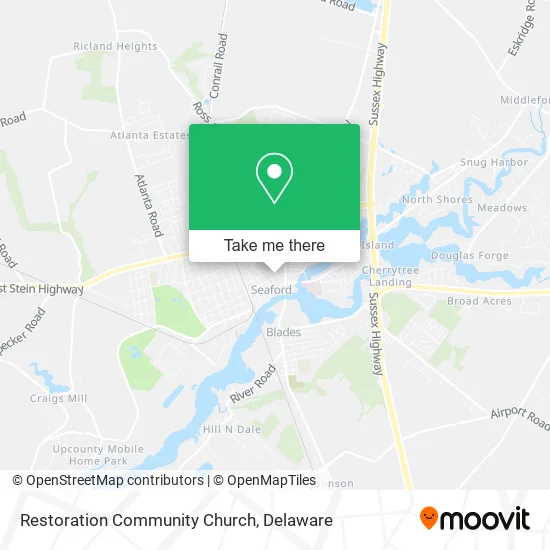 Restoration Community Church map