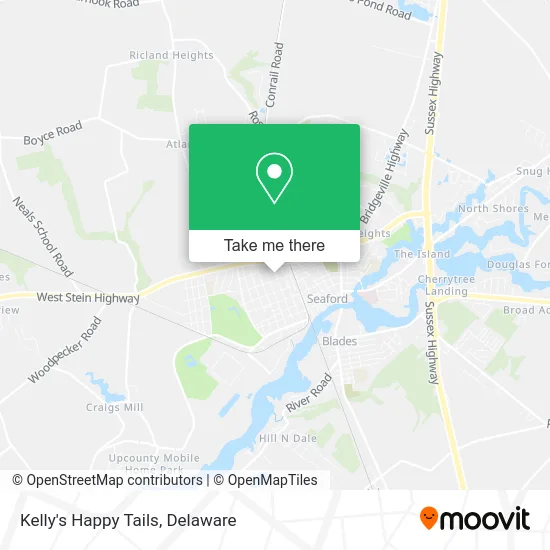 Kelly's Happy Tails map