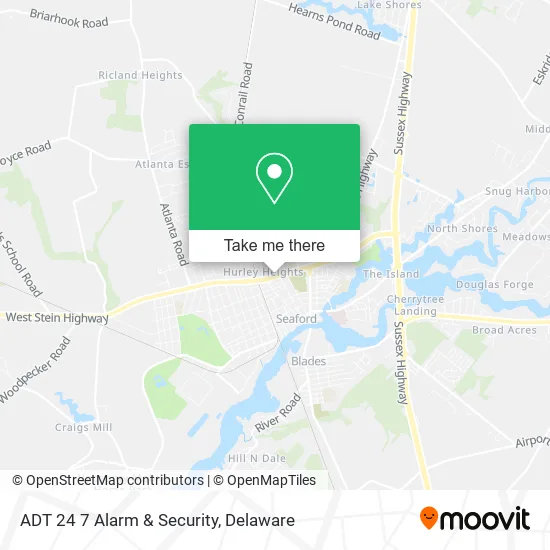 ADT 24 7 Alarm & Security map