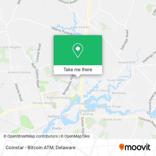 Mapa de Coinstar - Bitcoin ATM