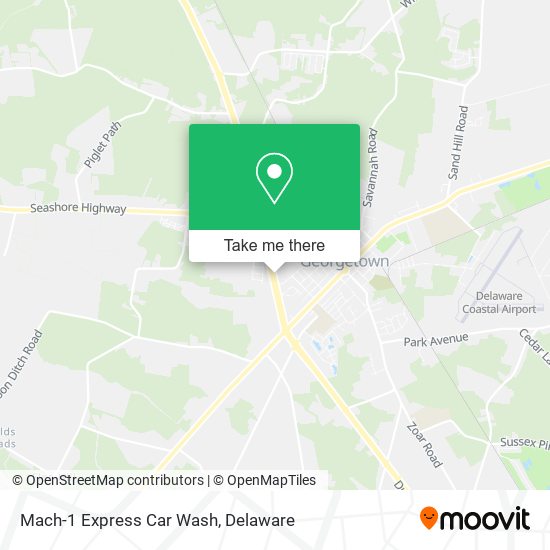 Mach-1 Express Car Wash map