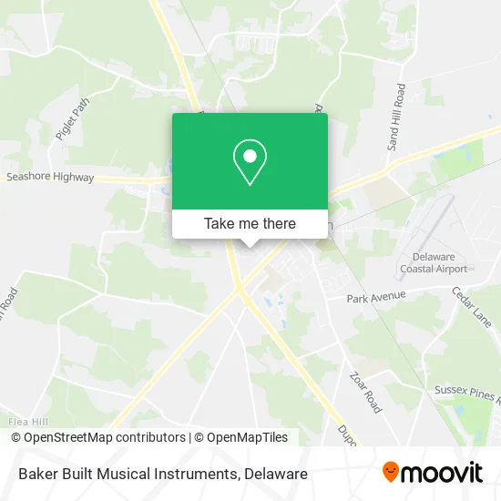 Baker Built Musical Instruments map