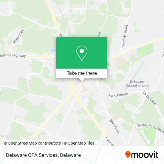 Delaware CPA Services map