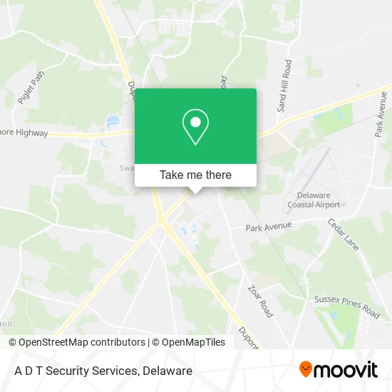 A D T Security Services map
