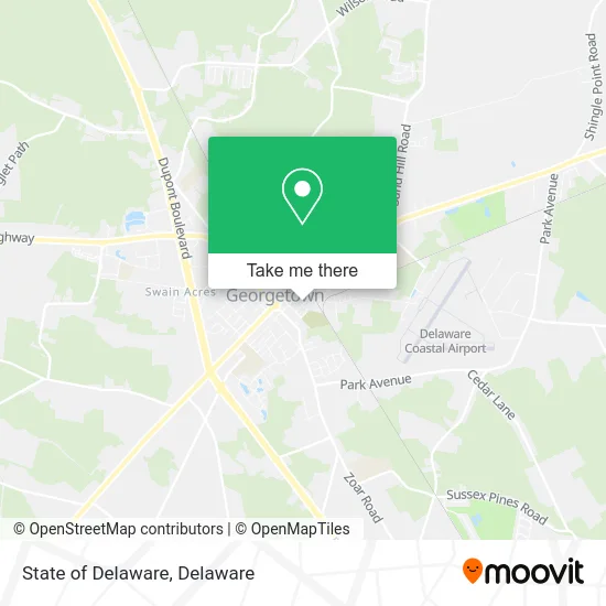 State of Delaware map