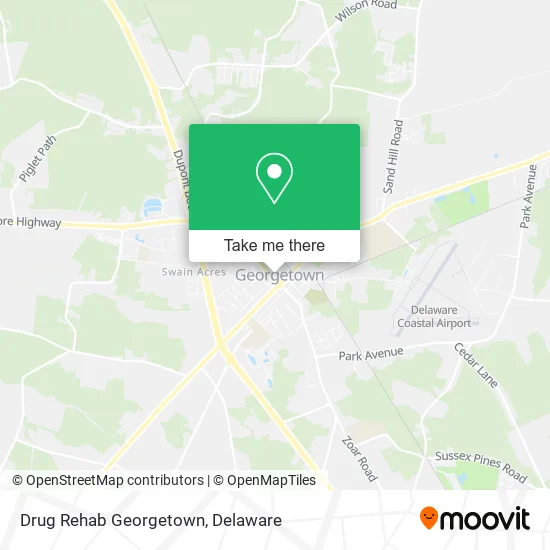 Drug Rehab Georgetown map