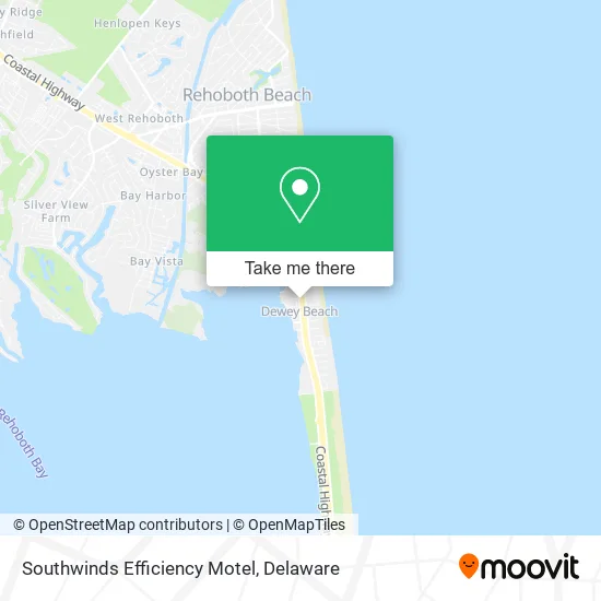 Mapa de Southwinds Efficiency Motel
