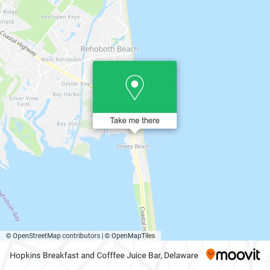 Hopkins Breakfast and Cofffee Juice Bar map