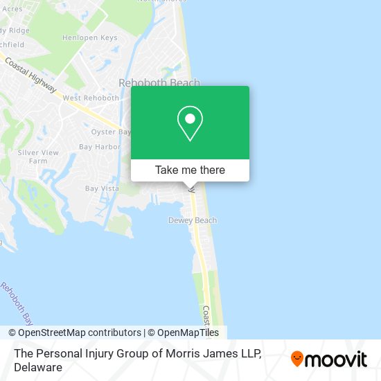 Mapa de The Personal Injury Group of Morris James LLP