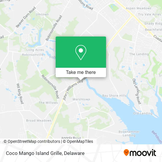 Coco Mango Island Grille map