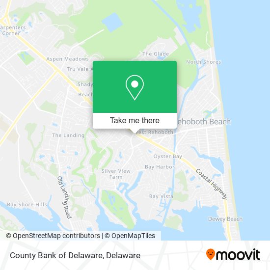 County Bank of Delaware map