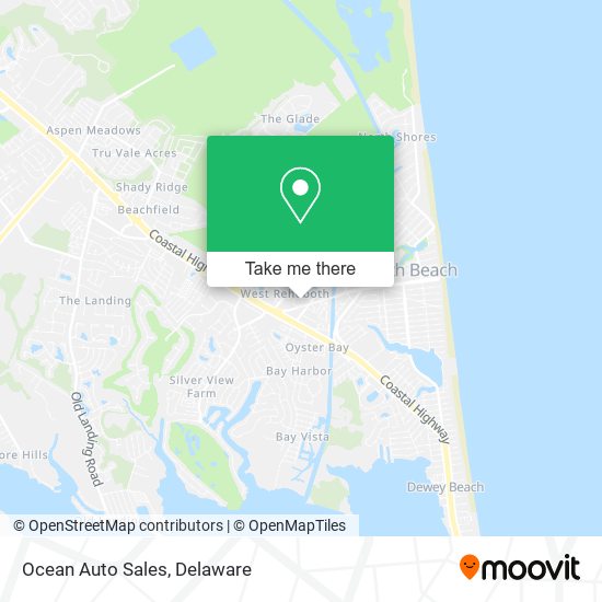 Ocean Auto Sales map