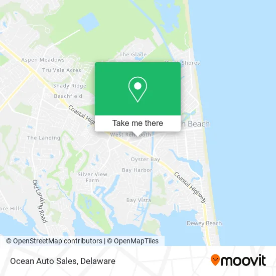 Ocean Auto Sales map