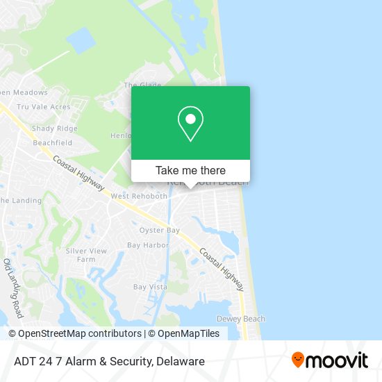 Mapa de ADT 24 7 Alarm & Security