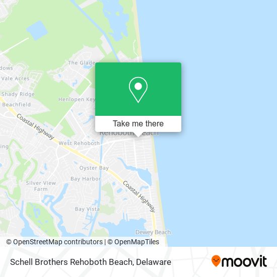 Mapa de Schell Brothers Rehoboth Beach