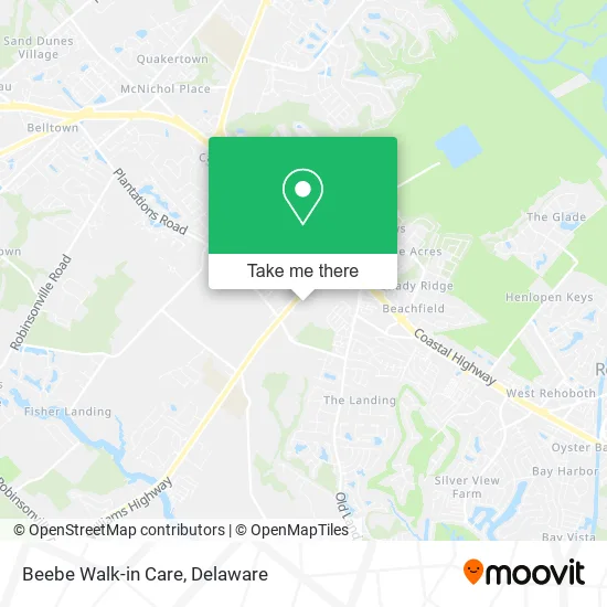 Mapa de Beebe Walk-in Care