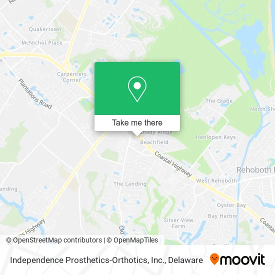 Mapa de Independence Prosthetics-Orthotics, Inc.