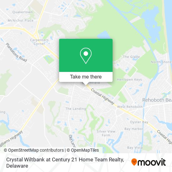 Crystal Wiltbank at Century 21 Home Team Realty map