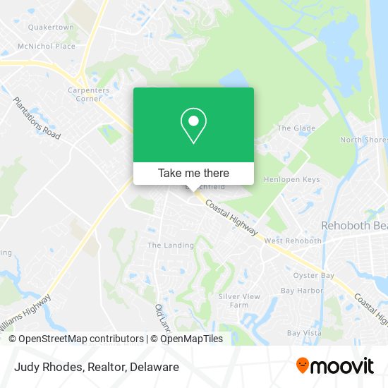 Judy Rhodes, Realtor map