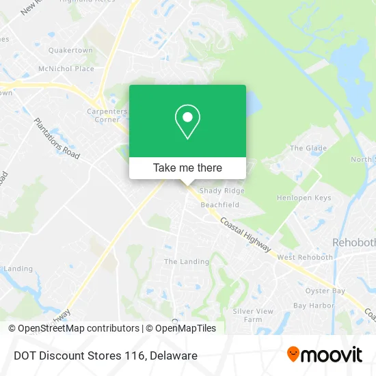 DOT Discount Stores 116 map