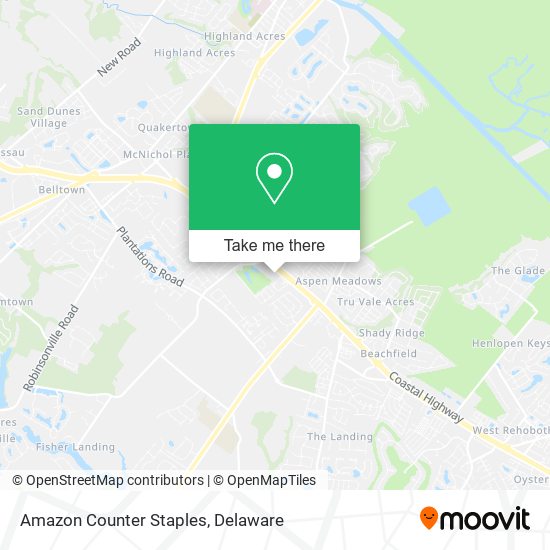 Amazon Counter Staples map