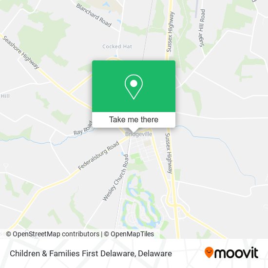 Mapa de Children & Families First Delaware