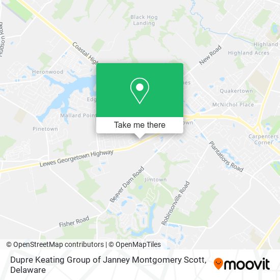 Mapa de Dupre Keating Group of Janney Montgomery Scott