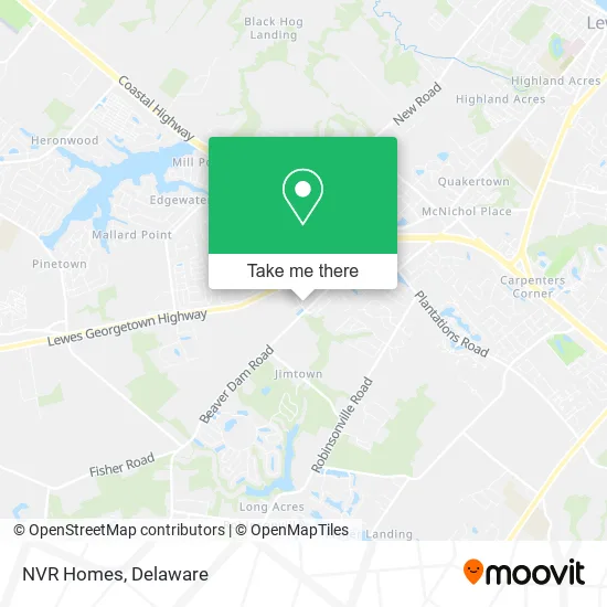 NVR Homes map