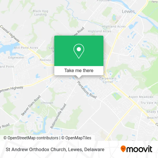 St Andrew Orthodox Church, Lewes map