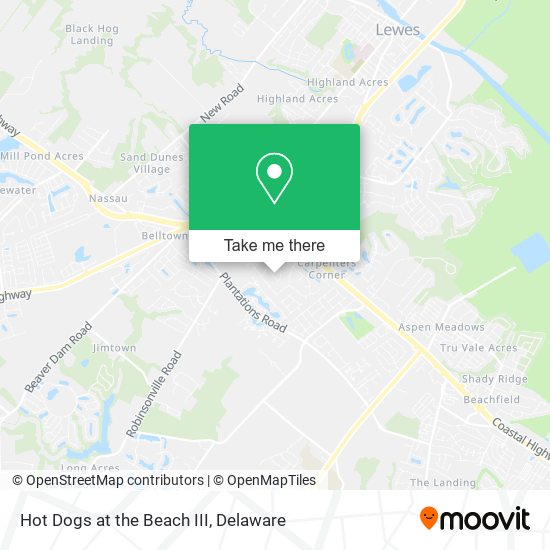 Hot Dogs at the Beach III map