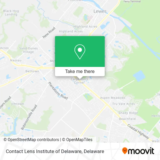 Contact Lens Institute of Delaware map