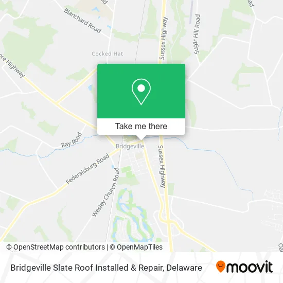 Bridgeville Slate Roof Installed & Repair map