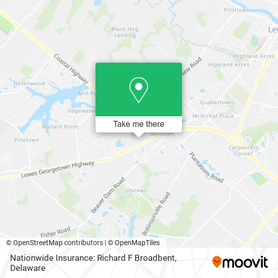 Nationwide Insurance: Richard F Broadbent map
