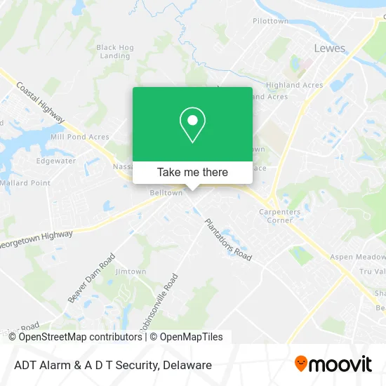 ADT Alarm & A D T Security map