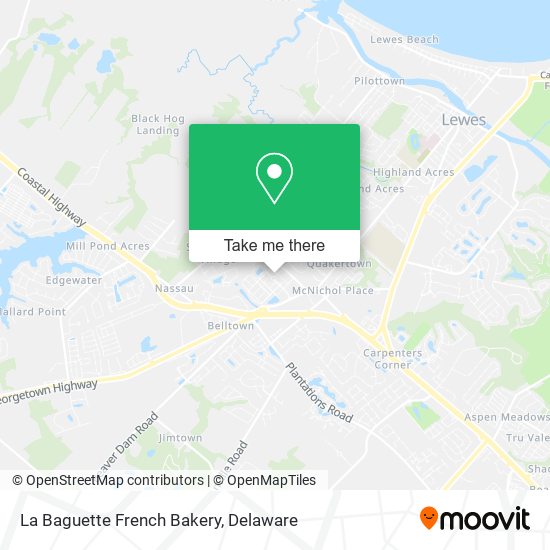 La Baguette French Bakery map