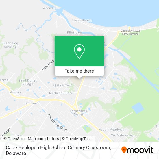 Mapa de Cape Henlopen High School Culinary Classroom