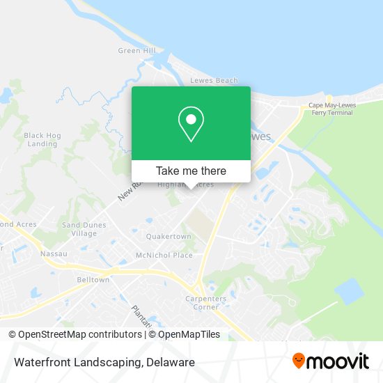 Waterfront Landscaping map