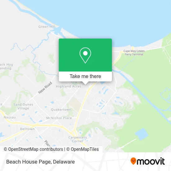 Beach House Page map