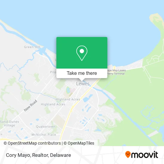 Cory Mayo, Realtor map