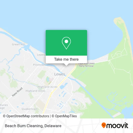 Beach Bum Cleaning map