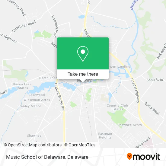 Music School of Delaware map