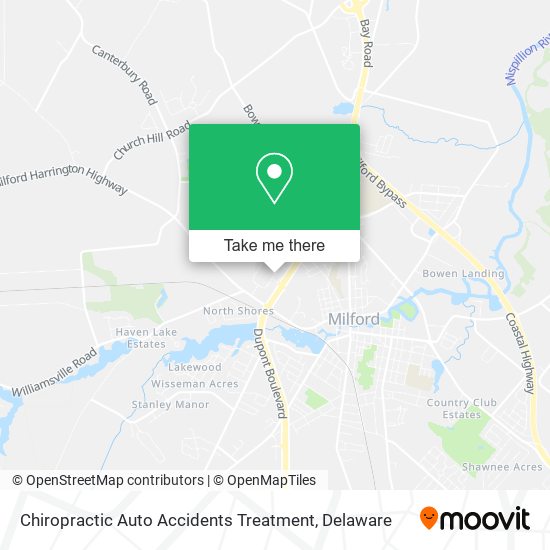 Chiropractic Auto Accidents Treatment map