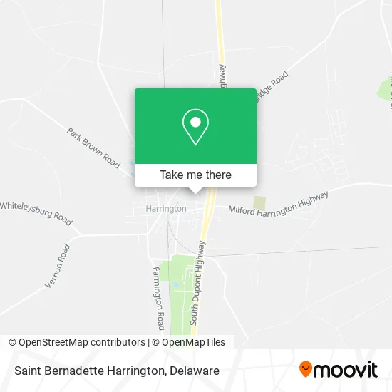 Saint Bernadette Harrington map